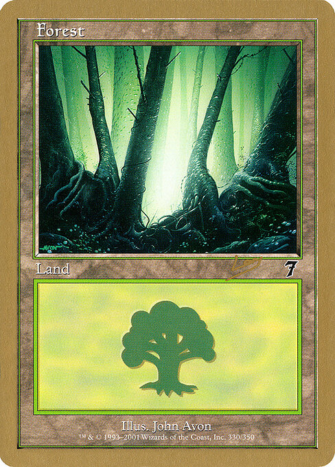 Forest — World Championship Decks 2002 #rl330, art by John Avon