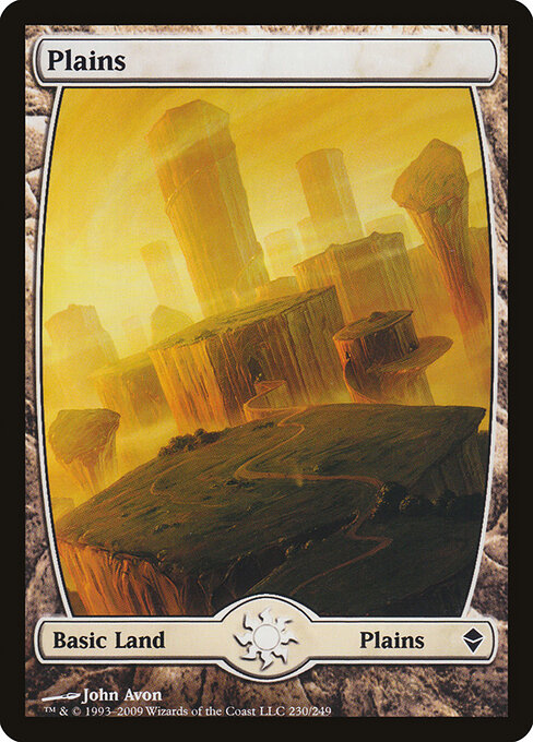 Plains — Zendikar #230, art by John Avon