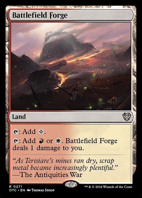 Battlefield Forge — Outlaws of Thunder Junction Commander #271, art by Thomas Stoop