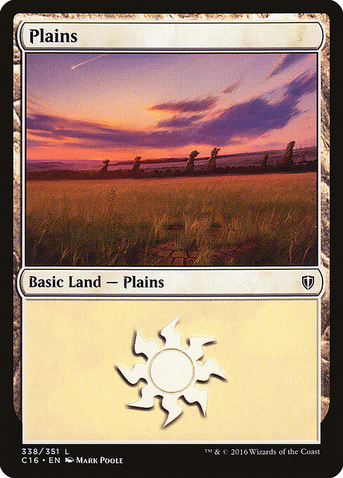 Plains — Commander 2016 #338, art by Mark Poole