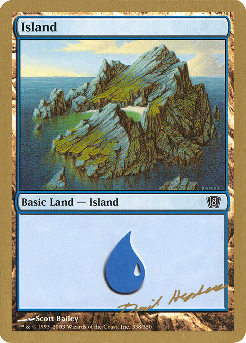 Island — World Championship Decks 2003 #dh338, art by Scott Bailey