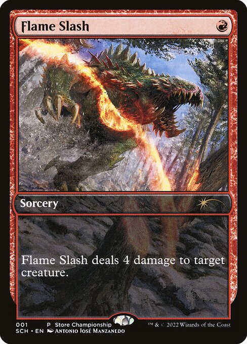 Flame Slash — Store Championships #1, art by Antonio José Manzanedo