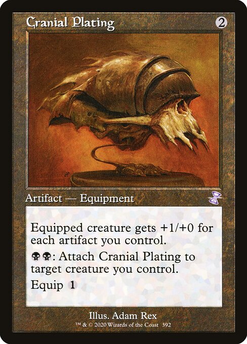 Cranial Plating — Time Spiral Remastered #392, art by Adam Rex