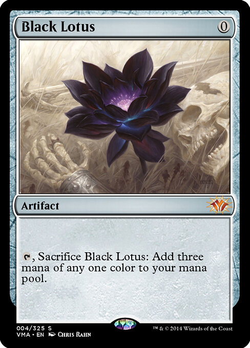 Black Lotus — Vintage Masters #4, art by Chris Rahn