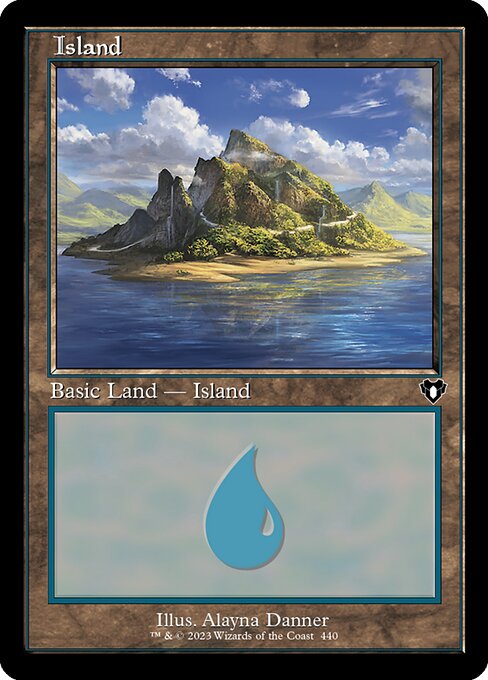 Island — Commander Masters #440, art by Alayna Danner