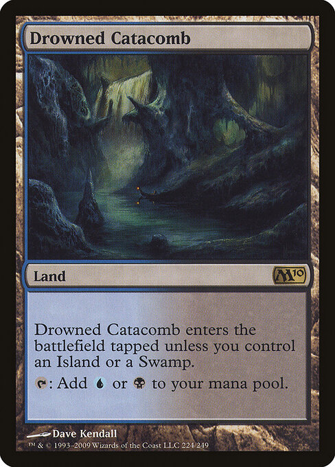Drowned Catacomb — Magic 2010 #224, art by Dave Kendall