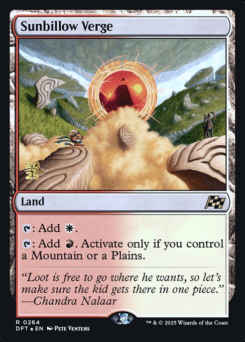 Sunbillow Verge — Aetherdrift Promos #264s, art by Pete Venters