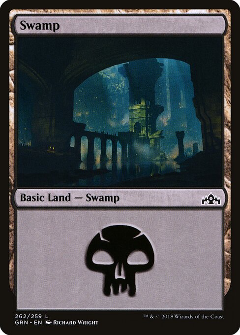 Swamp — Guilds of Ravnica #262, art by Richard Wright