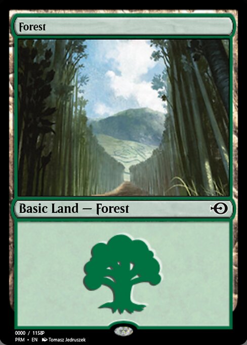 Forest — Magic Online Promos #81904, art by Tomasz Jedruszek