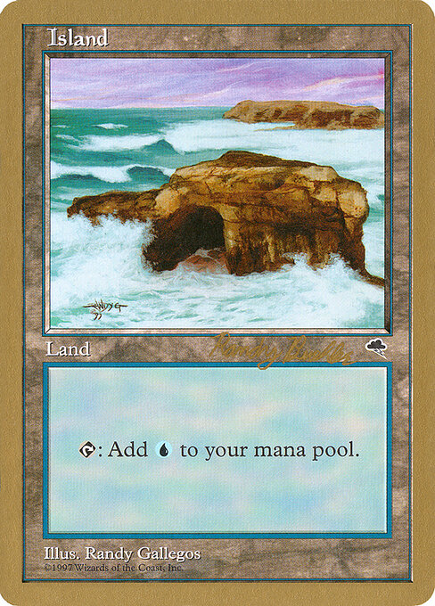 Island — World Championship Decks 1998 #rb336, art by Randy Gallegos