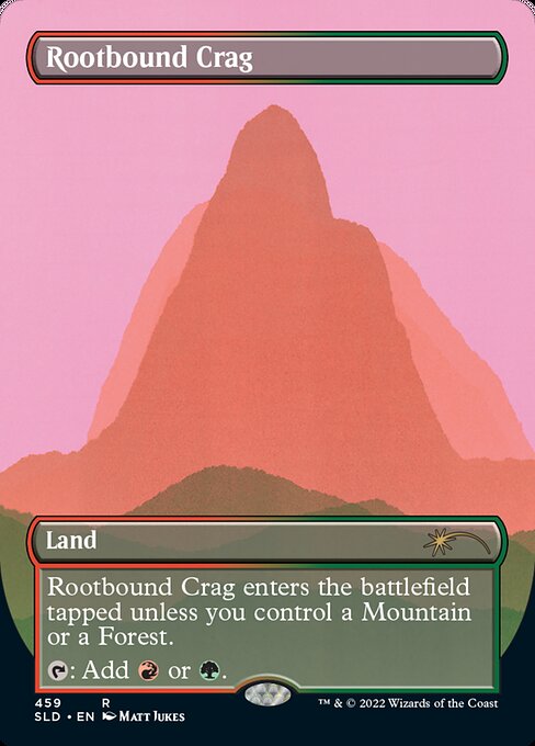 Rootbound Crag — Secret Lair Drop #459, art by Matt Jukes