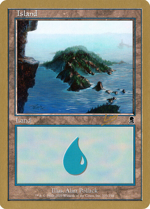 Island — World Championship Decks 2002 #rl335, art by Alan Pollack