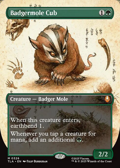 Badgermole Cub — Avatar: The Last Airbender #326, art by Filip Burburan