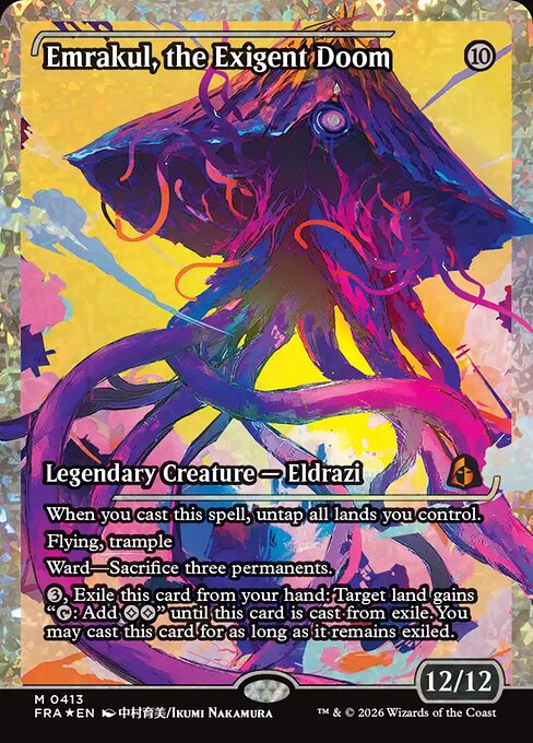 Emrakul, the Exigent Doom — Reality Fracture #413, art by Ikumi Nakamura