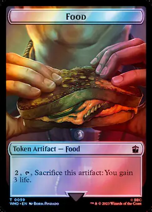 Food — Doctor Who Tokens #59, art by Borja Pindado