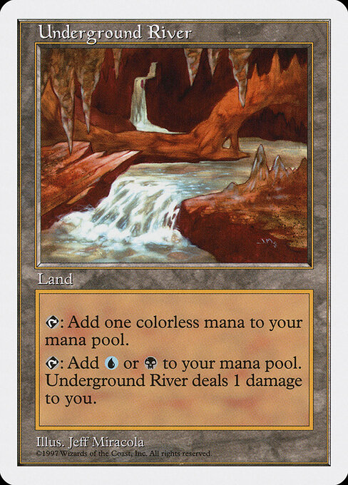 Underground River — Fifth Edition #426, art by Jeff Miracola