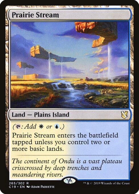 Prairie Stream — Commander 2019 #265, art by Adam Paquette