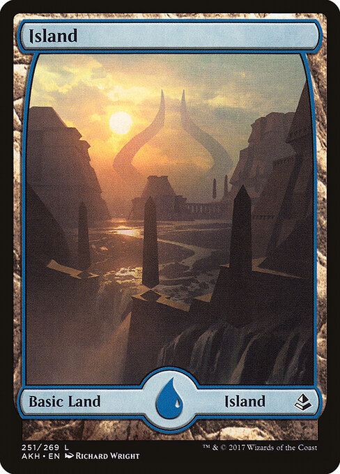 Island — Amonkhet #251, art by Richard Wright