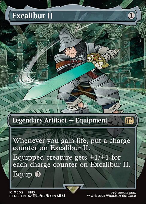 Excalibur II — Final Fantasy #352, art by Karo ARAI