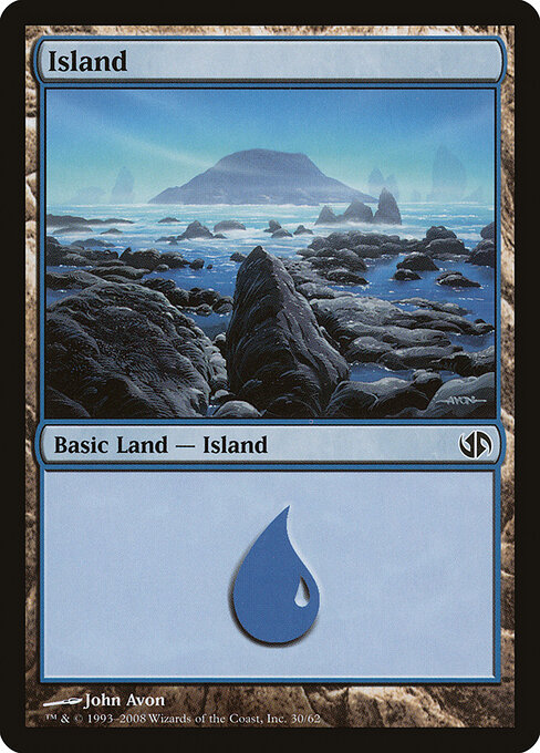 Island — Duel Decks: Jace vs. Chandra #30, art by John Avon