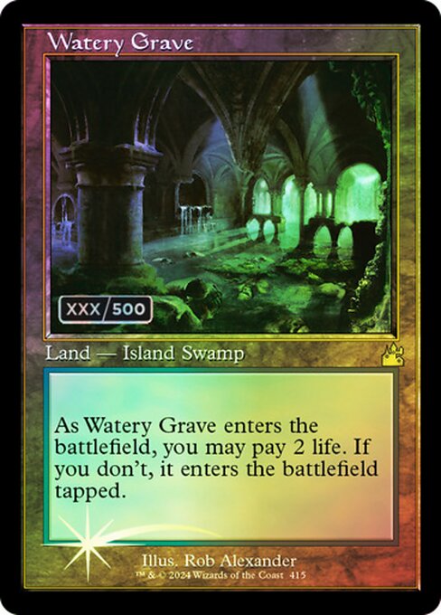 Watery Grave — Ravnica Remastered #415z, art by Rob Alexander