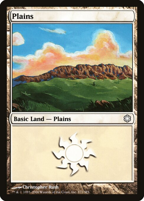 Plains — Coldsnap Theme Decks #371, art by Christopher Rush