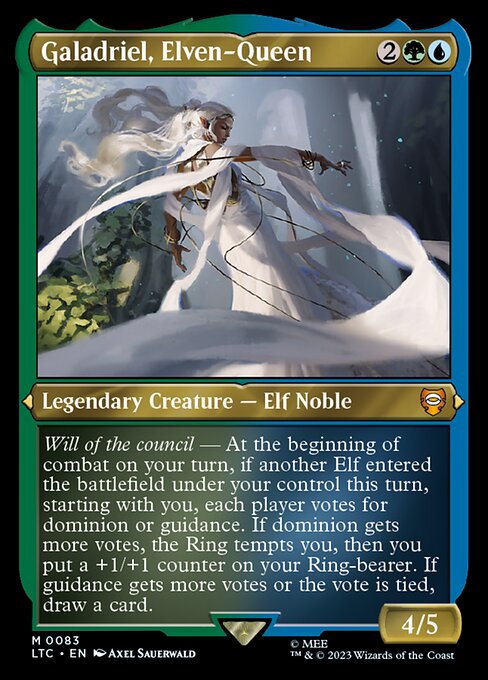 Galadriel, Elven-Queen — Tales of Middle-earth Commander #83, art by Axel Sauerwald