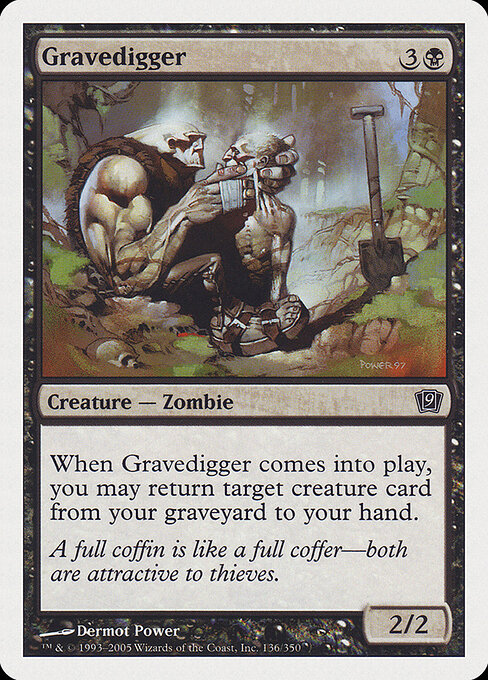 Gravedigger — Ninth Edition #136, art by Dermot Power