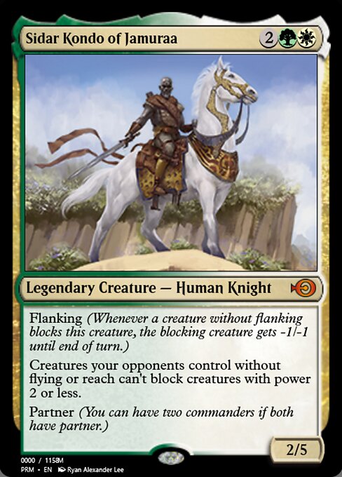 Sidar Kondo of Jamuraa — Magic Online Promos #86172, art by Ryan Alexander Lee