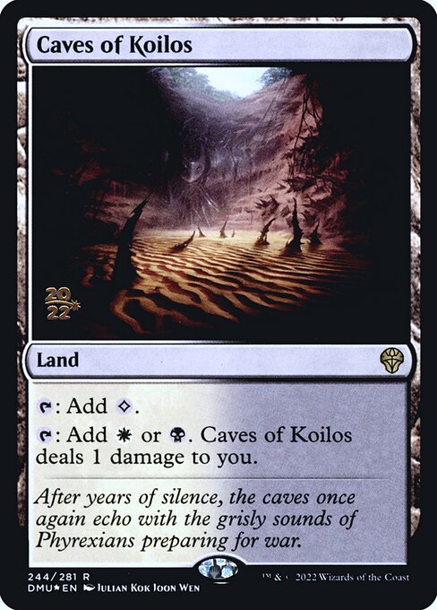 Caves of Koilos — Dominaria United Promos #244s, art by Julian Kok Joon Wen
