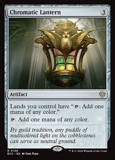 Chromatic Lantern — Lorwyn Eclipsed Commander #138, art by Jung Park