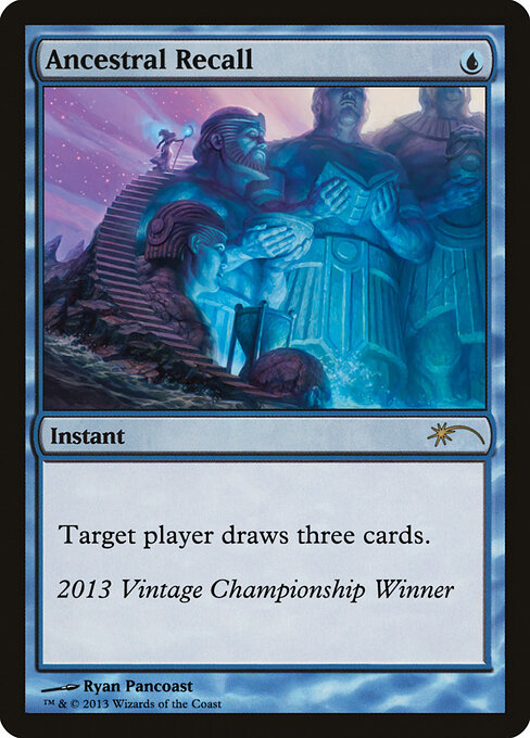 Ancestral Recall — Vintage Championship #2013, art by Ryan Pancoast