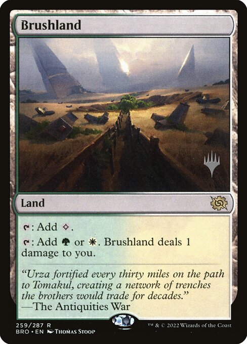 Brushland — The Brothers' War Promos #259p, art by Thomas Stoop