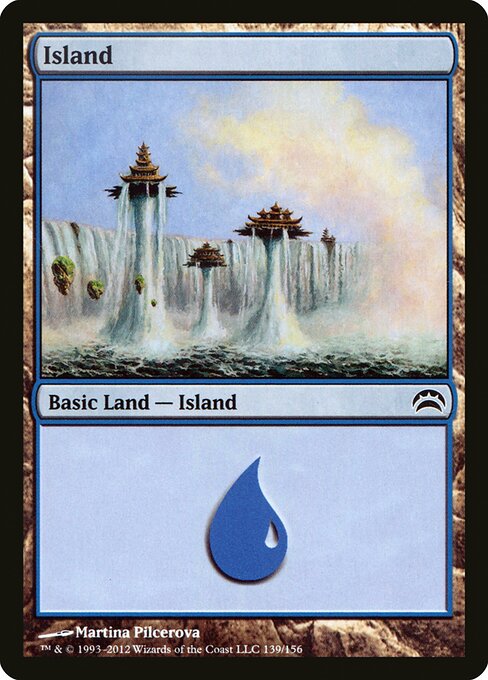 Island — Planechase 2012 #139, art by Martina Pilcerova