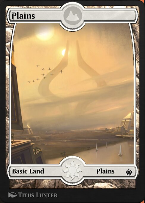 Plains — Amonkhet Remastered #322, art by Titus Lunter