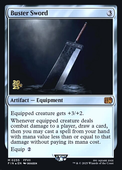 Buster Sword — Final Fantasy Promos #255s, art by Douzen
