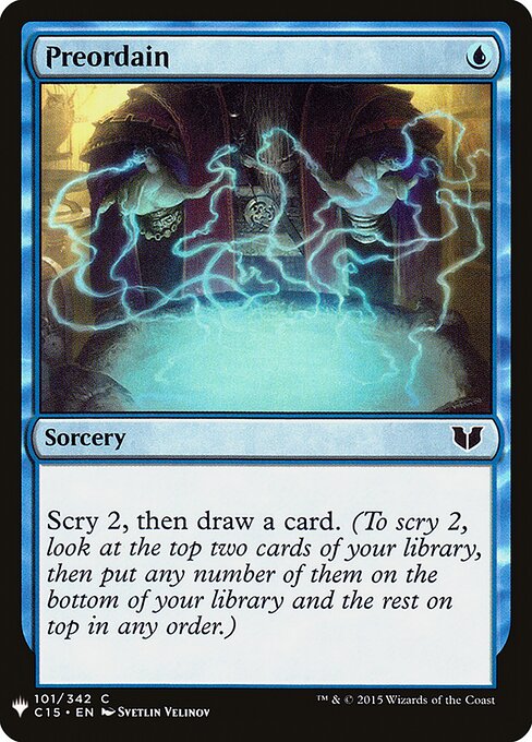 Preordain — The List #C15-101, art by Svetlin Velinov