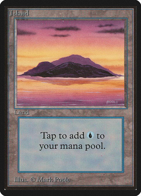 Island — Limited Edition Beta #291, art by Mark Poole