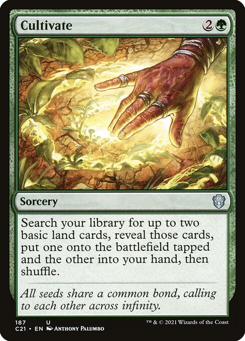 Cultivate — Commander 2021 #187, art by Anthony Palumbo