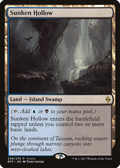Sunken Hollow — BFZ Standard Series #249, art by Titus Lunter
