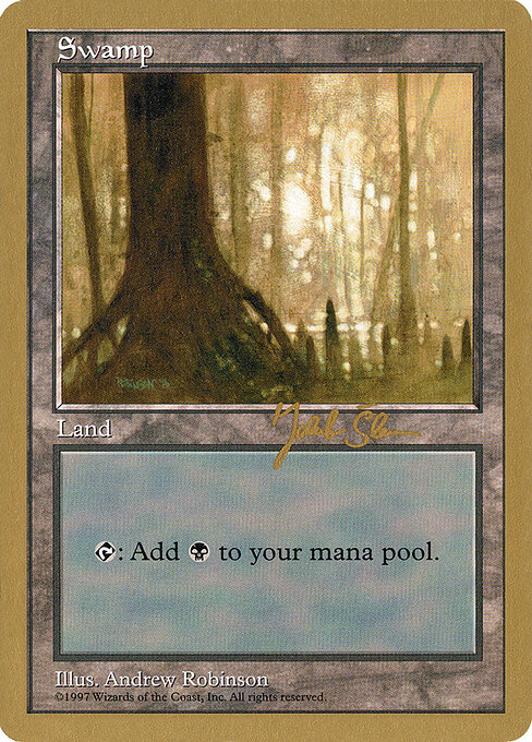 Swamp — World Championship Decks 1997 #js441, art by Andrew Robinson