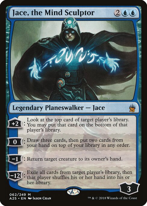 Jace, the Mind Sculptor — Masters 25 #62, art by Jason Chan