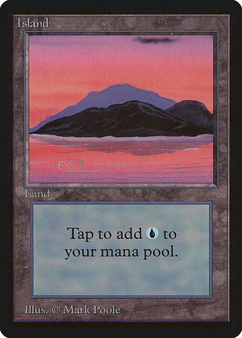 Island — Limited Edition Beta #293, art by Mark Poole