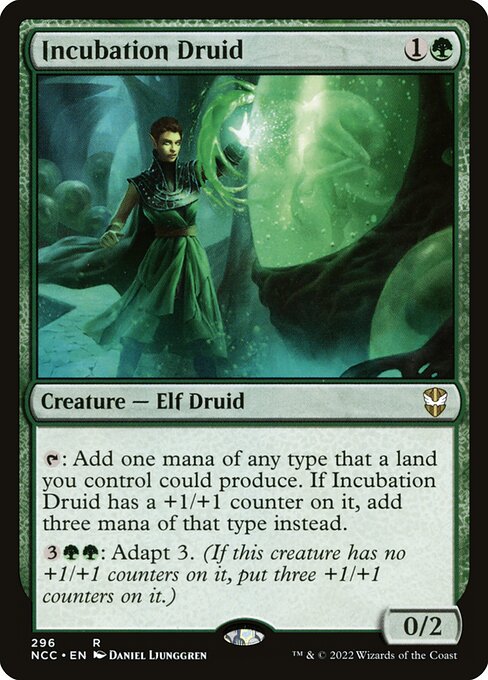 Incubation Druid — New Capenna Commander #296, art by Daniel Ljunggren