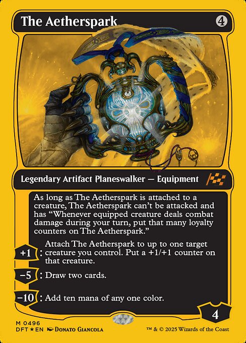 The Aetherspark — Aetherdrift #496, art by Donato Giancola
