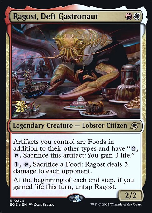 Ragost, Deft Gastronaut — Edge of Eternities Promos #224s, art by Zack Stella