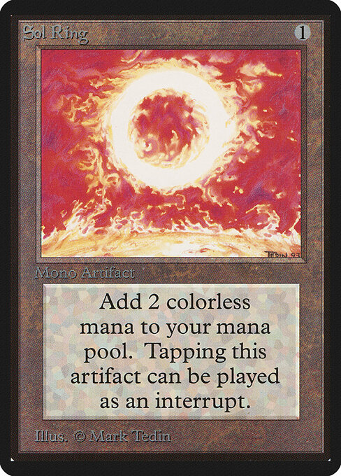 Sol Ring — Limited Edition Beta #270, art by Mark Tedin