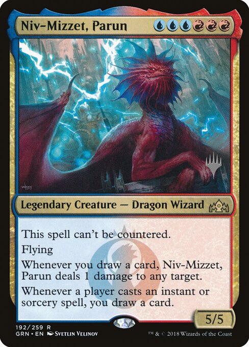 Niv-Mizzet, Parun — Guilds of Ravnica Promos #192p, art by Svetlin Velinov