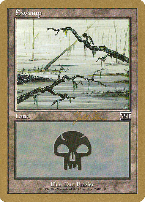 Swamp — World Championship Decks 1999 #js340b, art by Dan Frazier