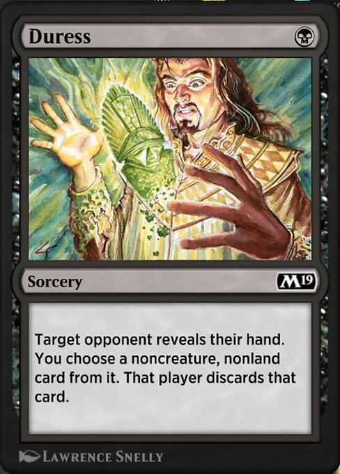 Duress — MTG Arena Promos #6, art by Lawrence Snelly